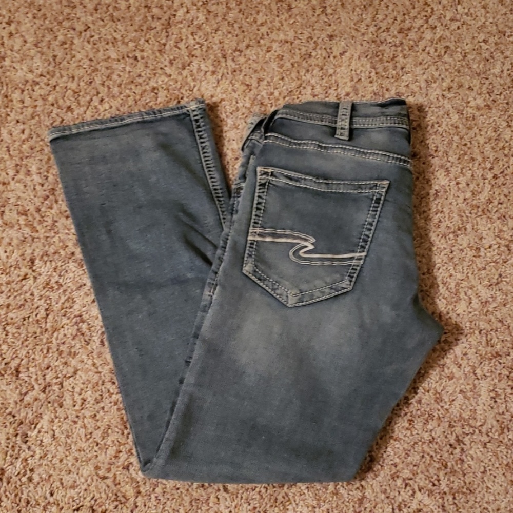 Mens Silver Jeans